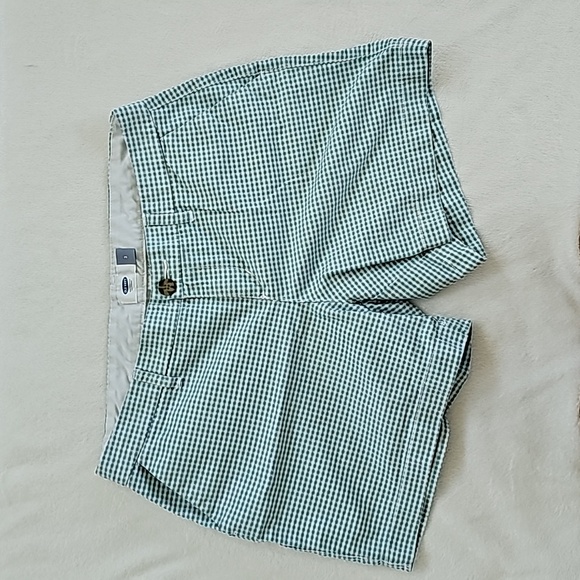 OLD NAVY | Set of Shorts, Black & White Ikat/ Blue & White Gingham - Picture 2 of 13
